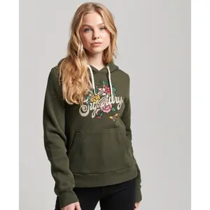 Women's tattoo script hoodie Superdry image-2