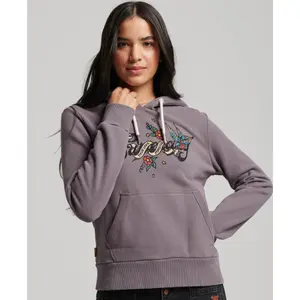 Women's tattoo script hoodie Superdry image-2