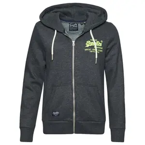 Sudadera con capucha y cremallera Superdry Vintage Fluo image-0