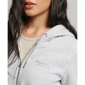 Sweatshirt à capuche zippé à logo femme Superdry Essential image-5