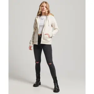 Capuz com fecho de correr com logótipo para mulher Superdry Essential image-3