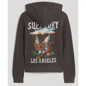 Sudadera con capucha y cremallera con diseño Superdry image-1