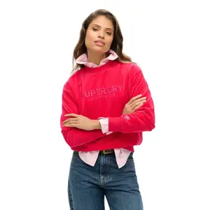 Oversized velvet print sweatshirt for women Superdry image-1