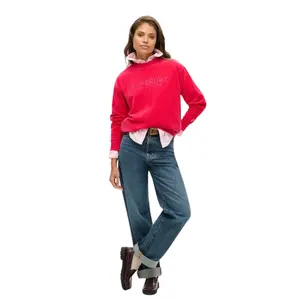 Oversized velvet print sweatshirt for women Superdry image-2
