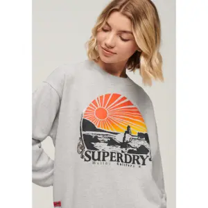 Sweatshirt ample femme Superdry Travel Souvenir image-3