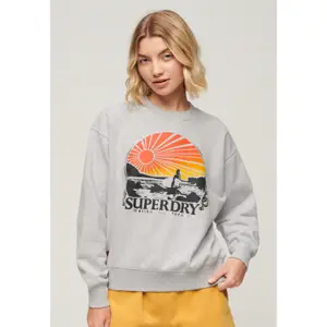 Sweatshirt ample femme Superdry Travel Souvenir image-2