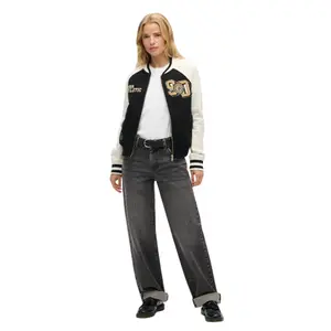 Jersey bomber with pattern for women Superdry College image-1