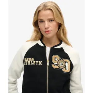 Jersey bomber with pattern for women Superdry College image-5