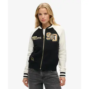 Jersey bomber with pattern for women Superdry College image-3