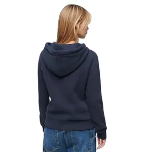 Felpa con cappuccio donna con logo arcobaleno Superdry image-4