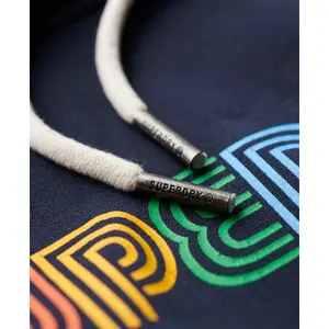 Felpa con cappuccio donna con logo arcobaleno Superdry image-5