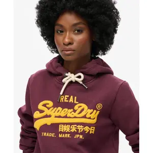 Frau Kapuzenpullover mit Chenille-Muster Superdry image-4