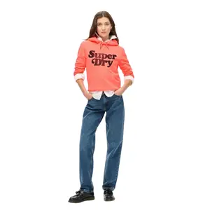Women’s tone-on-tone logo hoodie Superdry Cooper image-2