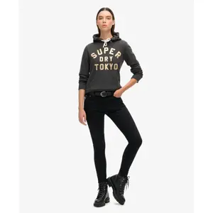 Sudadera con capucha Superdry Glitter Graphic Logo image-2