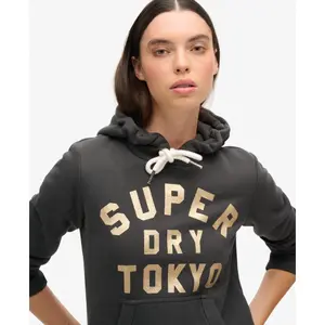 Sudadera con capucha Superdry Glitter Graphic Logo image-4