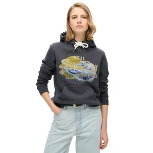 Camisola com capuz para mulher Superdry Vintage Logo Tokyo image-1