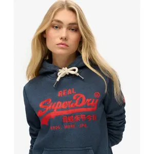 Felpa con cappuccio donna con motivo ricamato Superdry image-4