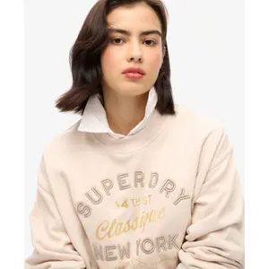 Women's loose-fitting sweatshirt Superdry Luxe image-4