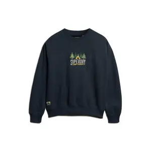 Loose fit crew neck sweatshirt for women Superdry Travel Souvenir image-0