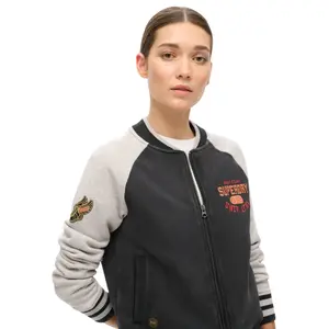 Women's bomber Superdry College Script Graphic image-5