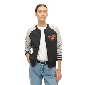 Women's bomber Superdry College Script Graphic image-2