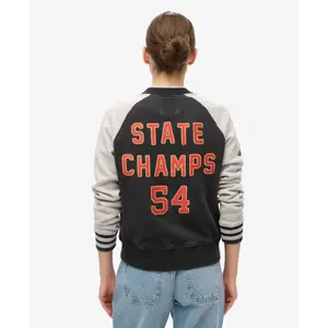 Women's bomber Superdry College Script Graphic image-4