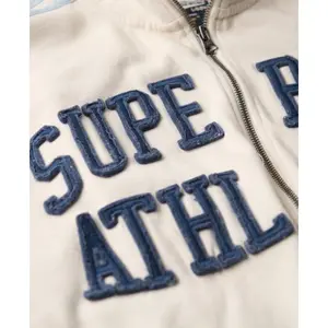 Chaqueta de chándal con cremallera y diseño aplicado para mujer Superdry Athletic Essentials image-5