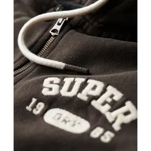 Casual cropped zip-up hoodie for women Superdry Athletic Essentials image-5