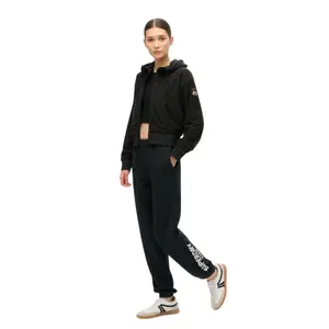 Damska polarowa bluza z kapturem na zamek Superdry Sport Tech Grid image-2