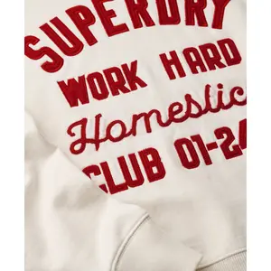 Sudadera de cuello redondo amplia bordada mujer Superdry Crew image-4