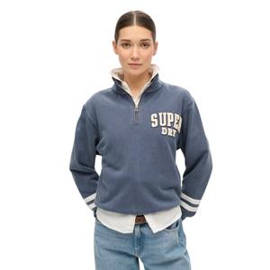 Women's zip-neck sweatshirt with appliqué design Superdry Athletic Essentials image-2
