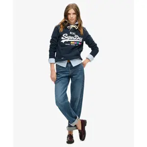 Felpa con cappuccio da donna Superdry Vintage Logo Pop Entry image-1