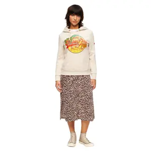 Women's hooded sweatshirt with pattern Superdry LA Vintage Logo image-3