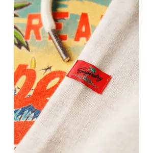 Women's hooded sweatshirt with pattern Superdry LA Vintage Logo image-6