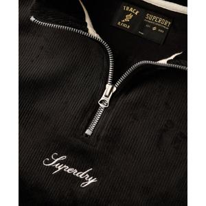 Women's half-zip velvet sweatshirt Superdry Country Club image-5