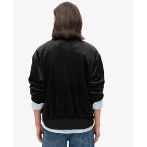 Women's half-zip velvet sweatshirt Superdry Country Club image-3