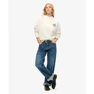 Women's oversized patterned sweatshirt Superdry Workwear image-3