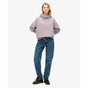 Überfärbter Kapuzenpullover für Damen Superdry Logo Essential image-2