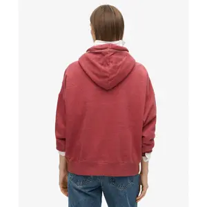 Überfärbter Kapuzenpullover für Damen Superdry Logo Essential image-3