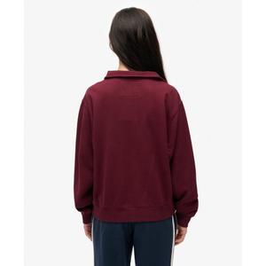 Women's zip-up crew neck sweatshirt Superdry Athletic Essentials image-3