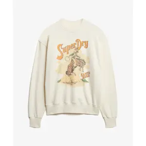Sweatshirt largo com padrão para mulher Superdry Souvenir image-0