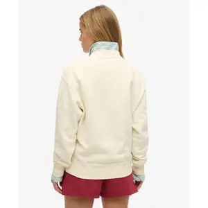 Sweatshirt largo com padrão para mulher Superdry Souvenir image-3