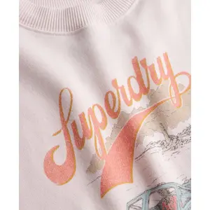 Sweatshirt largo com padrão para mulher Superdry Souvenir image-5