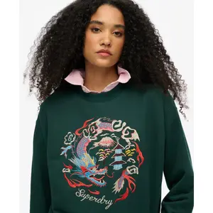Women's embroidered sweatshirt Superdry Suika image-4