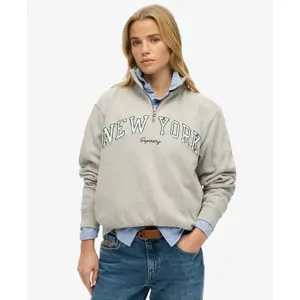 Camisola com 1/2 fecho de correr para mulher Superdry Athletic Ess Applique image-1