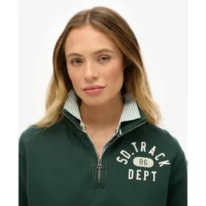 Sweatshirt 1/2 zip motif appliqué femme Superdry image-4