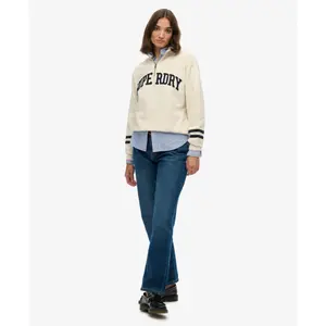 Sweatshirt 1/2 zip com motivo aplicado para mulher Superdry image-2