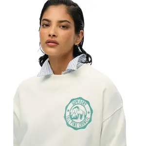 Sweatshirt amplo monochromático feminino Superdry Lo-Fi Outdoor image-5