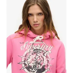 Women's hoodie with pattern Superdry Archive image-4