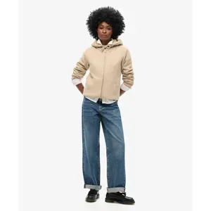 Damska bluza zapinana na zamek z kapturem z wełnianą podszewką Superdry image-2